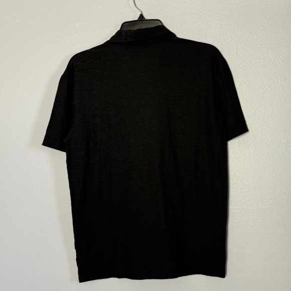Vuori Strato Tech Polo Shirt in Black Charcoal Heather Short Sleeve - Small - Picture 5 of 5